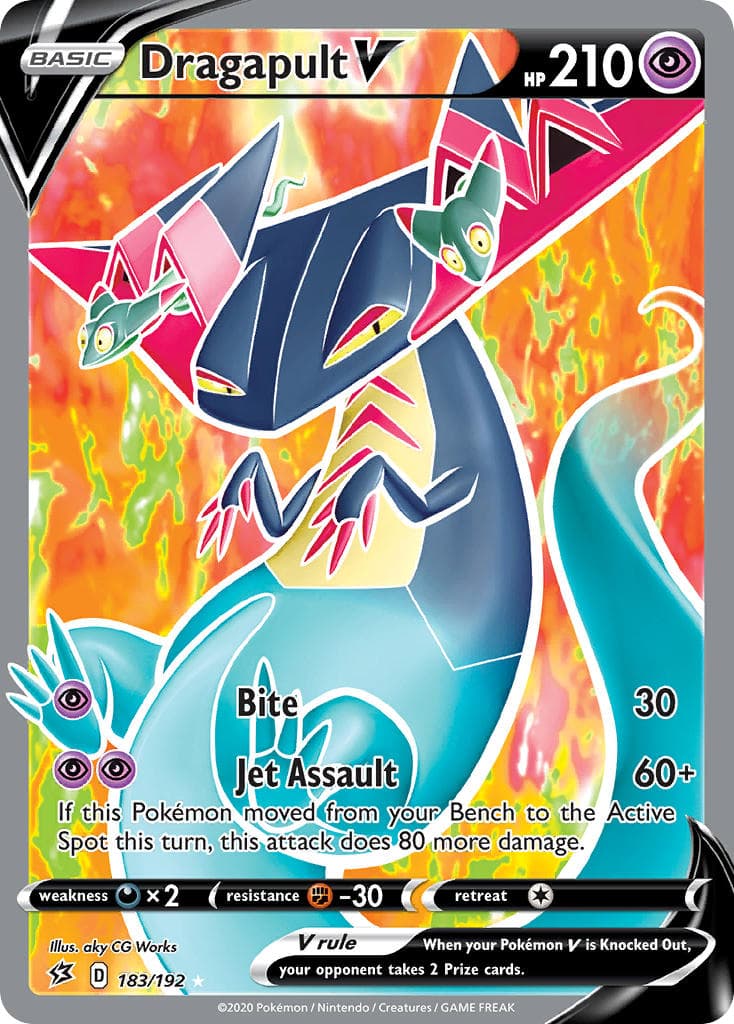 Dragapult V — Rebel Clash Pokémon card