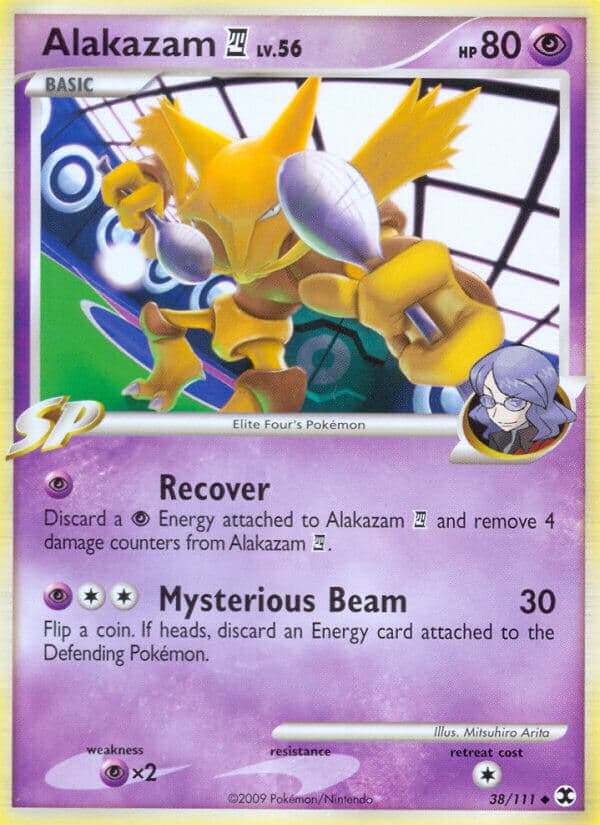 Alakazam 4 — Rising Rivals Pokémon card