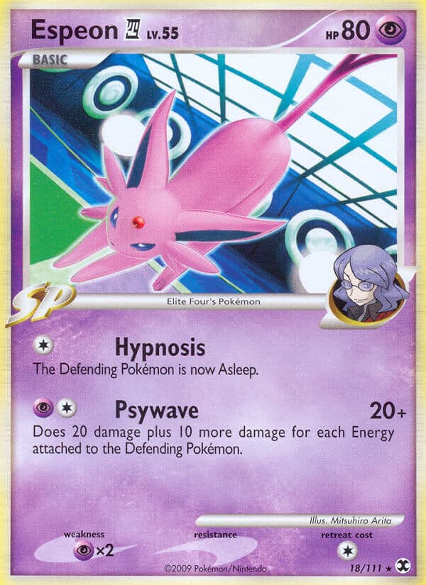 Espeon 4 — Rising Rivals Pokémon card