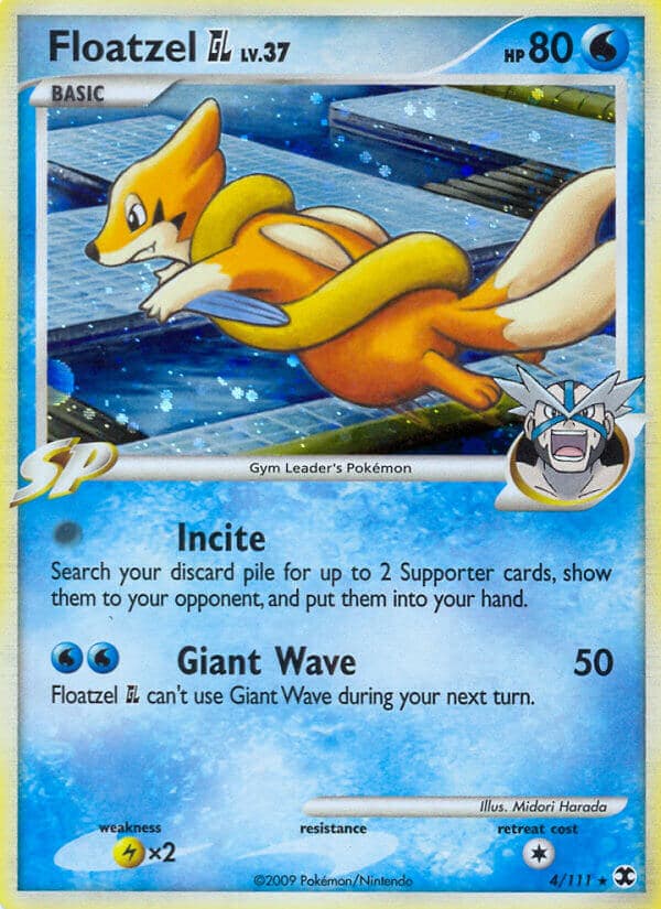 Floatzel Gl — Rising Rivals Pokémon card