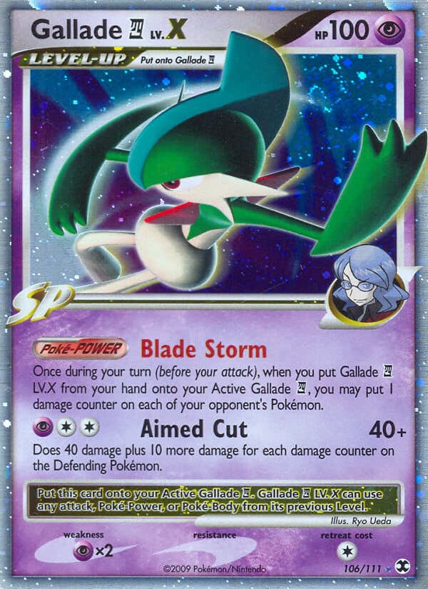 Gallade 4 Lvx — Rising Rivals Pokémon card