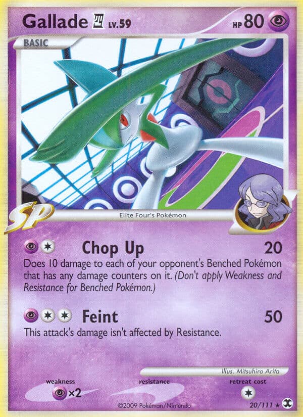 Gallade 4 — Rising Rivals Pokémon card