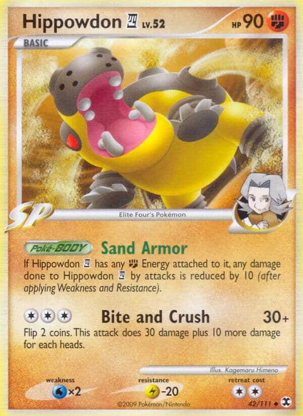 Hippowdon 4 — Rising Rivals Pokémon card