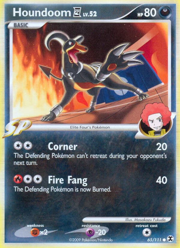 Houndoom 4 — Rising Rivals Pokémon card