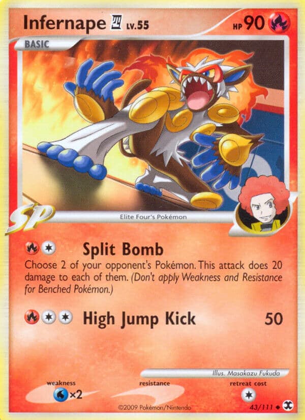 Infernape 4 — Rising Rivals Pokémon card