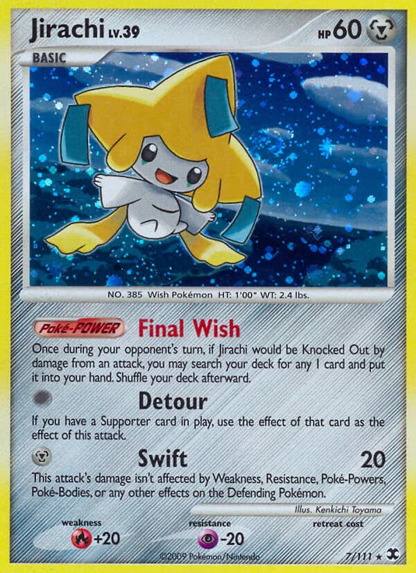 Jirachi — Rising Rivals Pokémon card