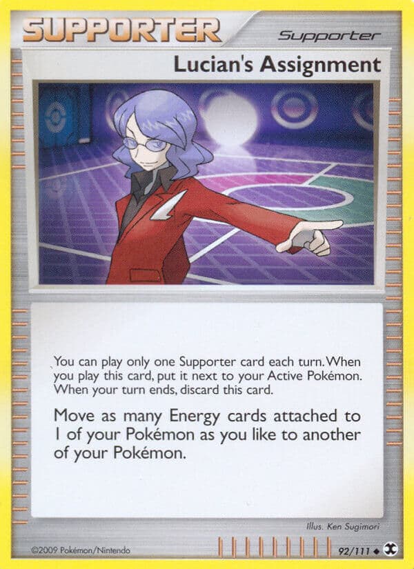 Lucians Assignment — Rising Rivals Pokémon card