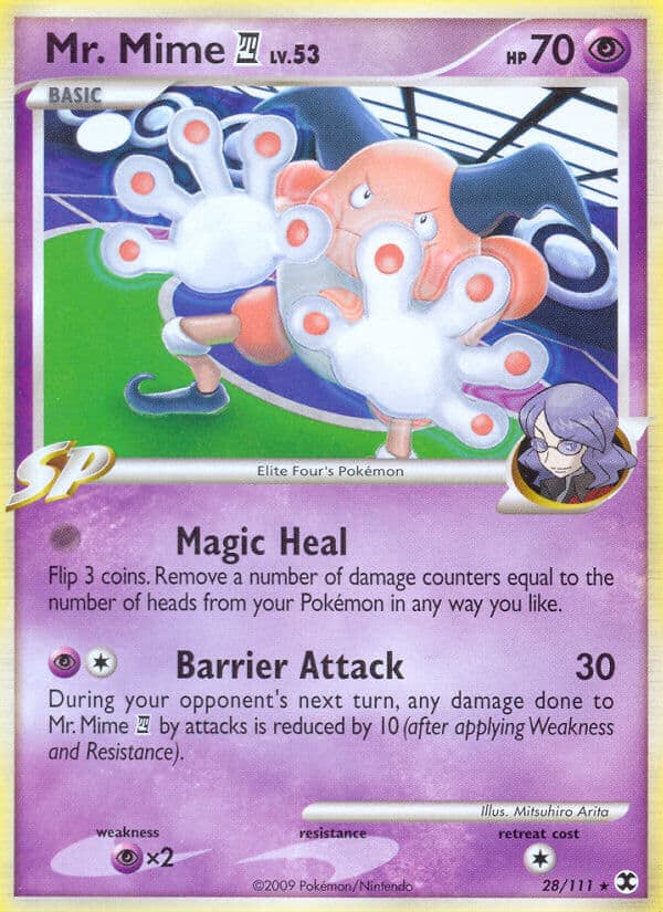 Mr Mime 4 — Rising Rivals Pokémon card