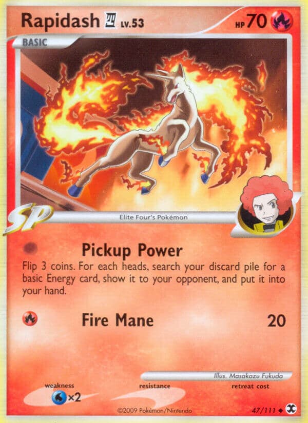 Rapidash — Rising Rivals Pokémon card