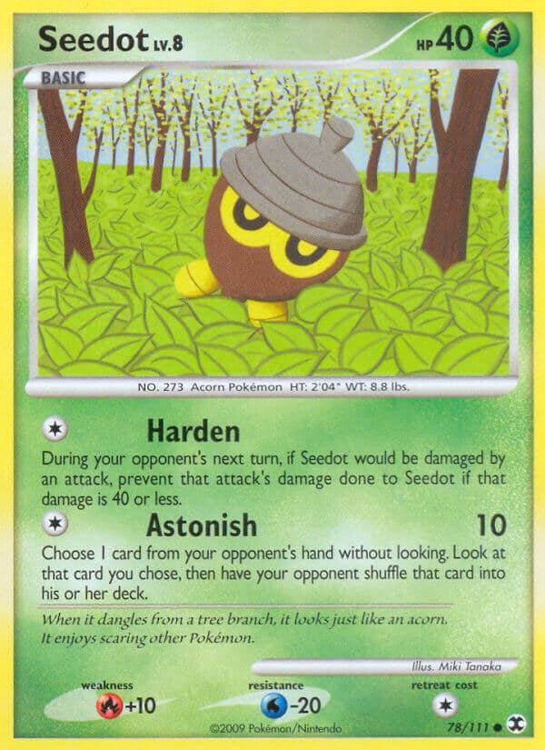 Seedot — Rising Rivals Pokémon card