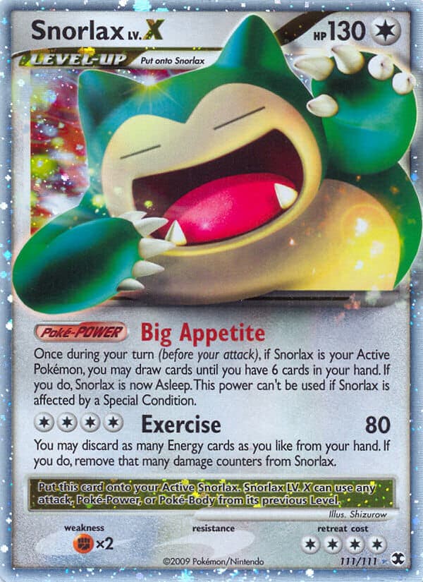 Snorlax Lvx — Rising Rivals Pokémon card
