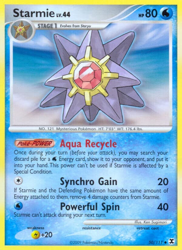 Starmie — Rising Rivals Pokémon card