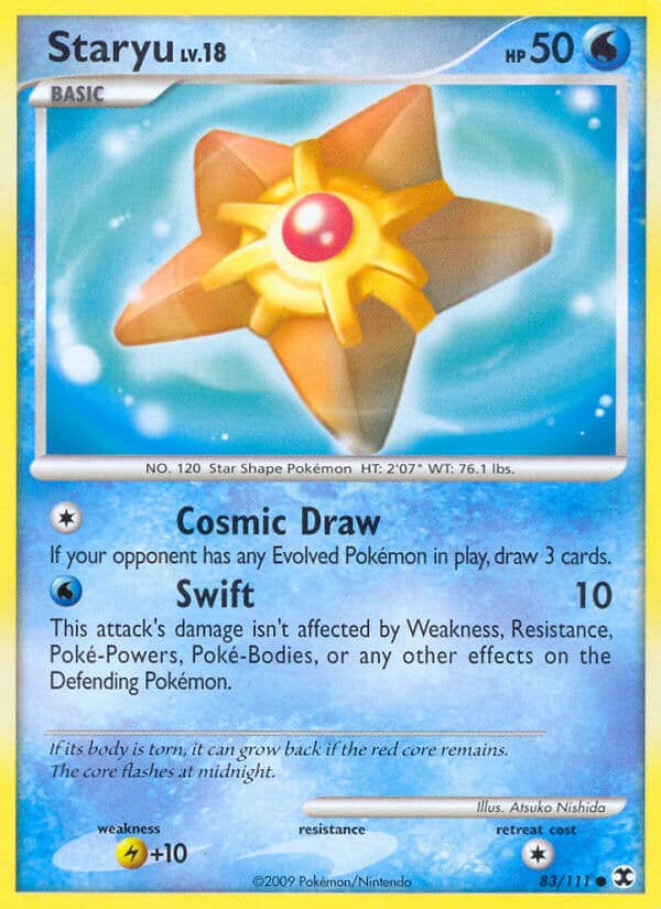 Staryu — Rising Rivals Pokémon card