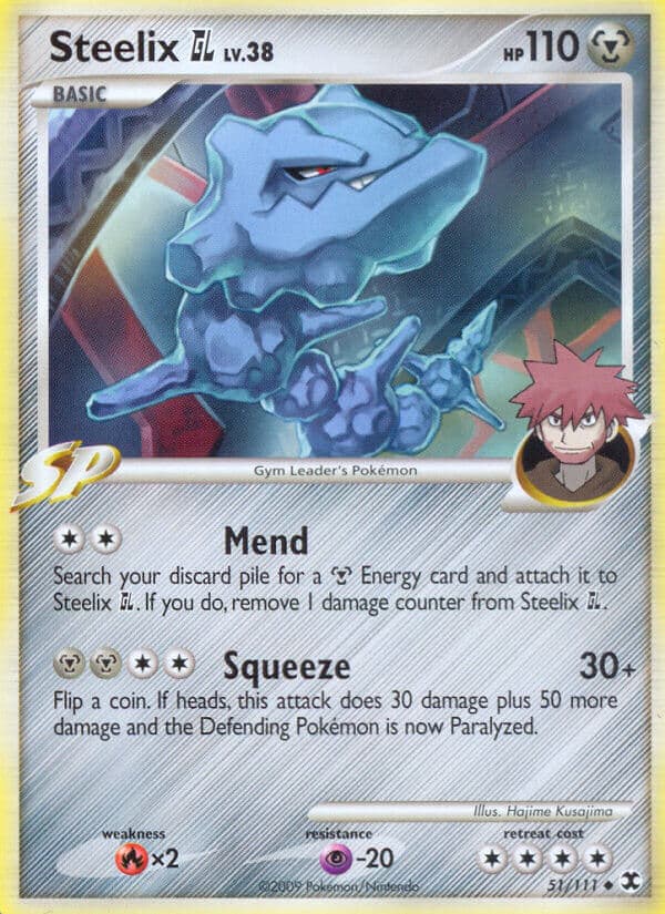 Steelix Gl — Rising Rivals Pokémon card