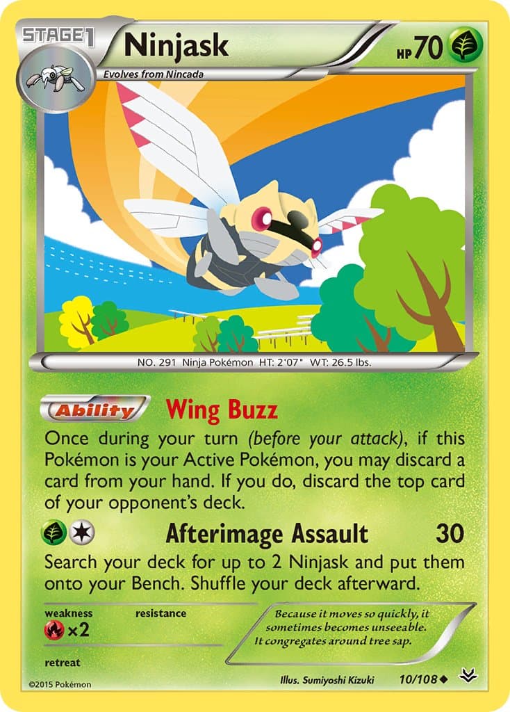 Ninjask — Roaring Skies Pokémon card
