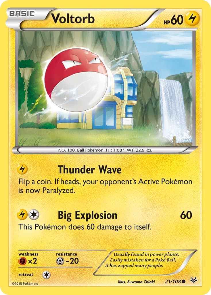 Voltorb — Roaring Skies Pokémon card