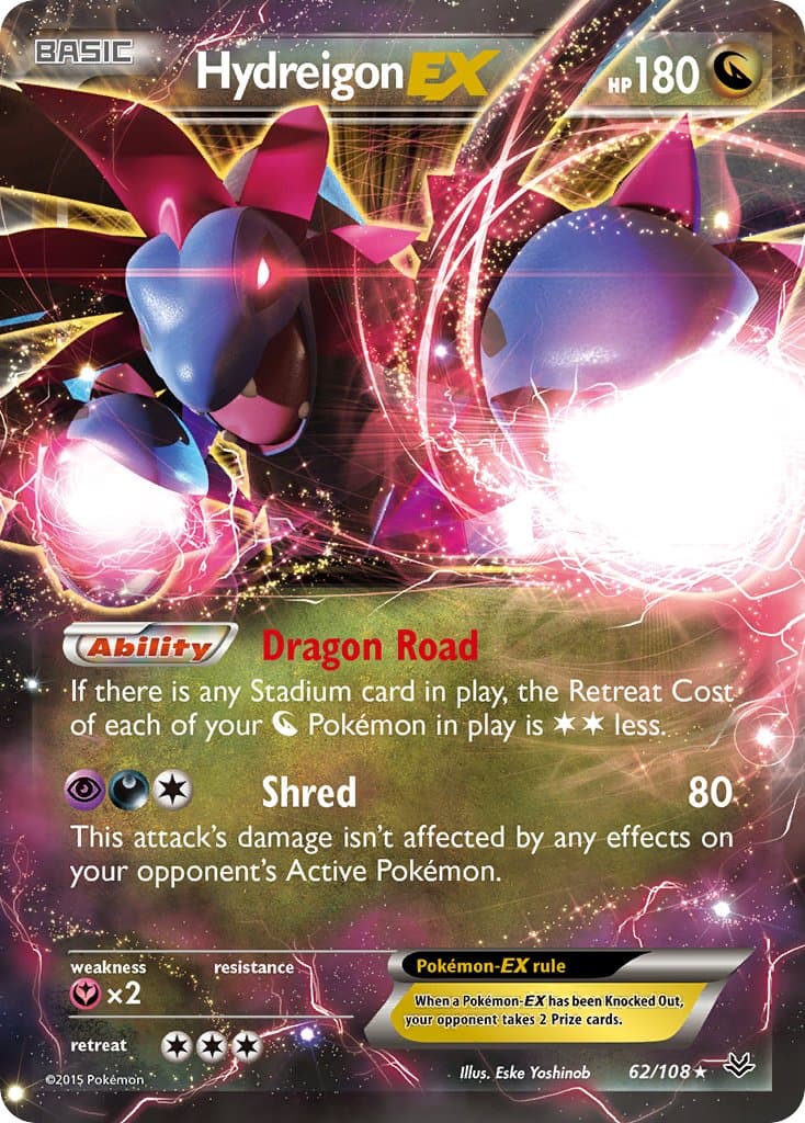 Hydreigon Ex — Roaring Skies Pokémon card
