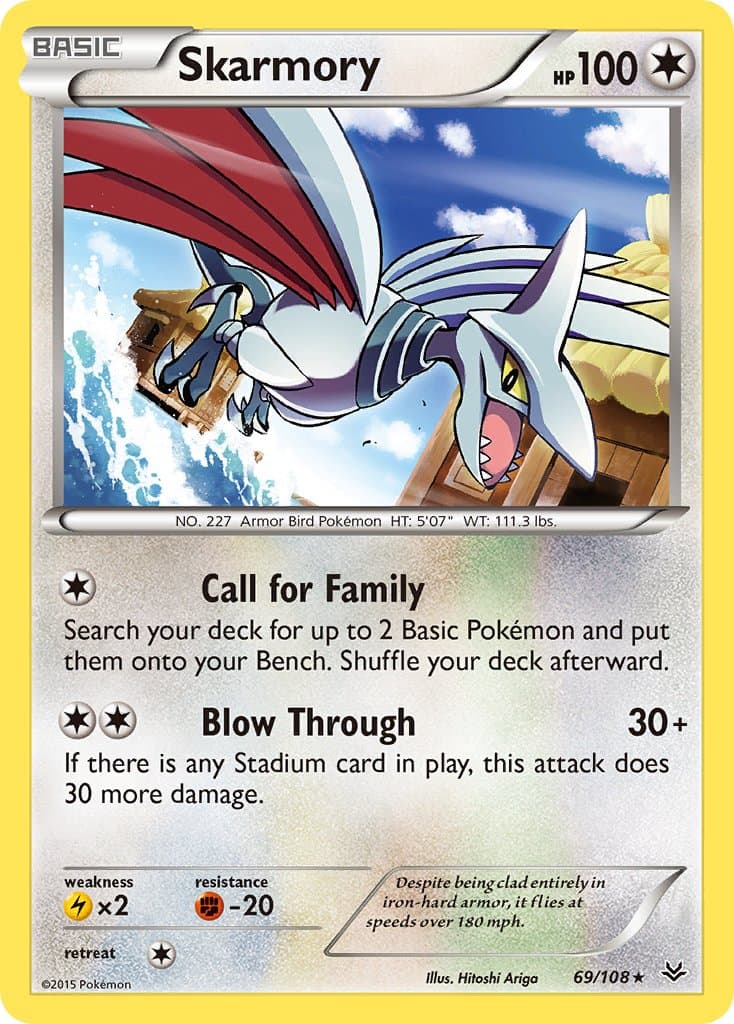 Skarmory — Roaring Skies Pokémon card