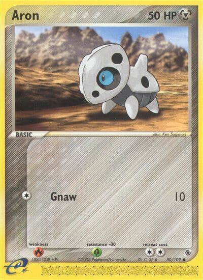 Aron — Ruby & Sapphire Pokémon card