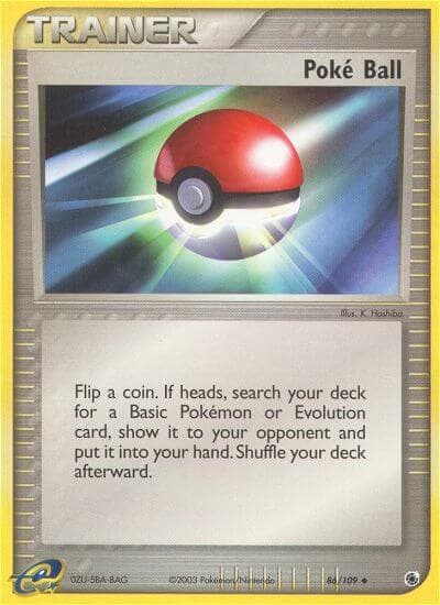 Poke Ball — Ruby & Sapphire Pokémon card