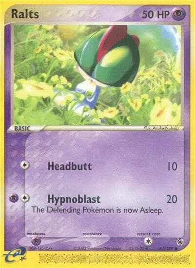 Ralts — Ruby & Sapphire Pokémon card