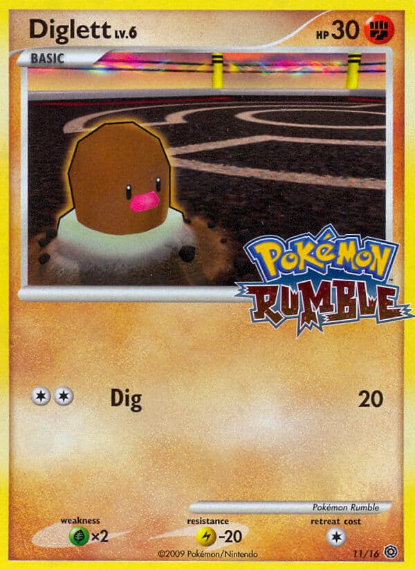 Diglett — Rumble Pokémon card