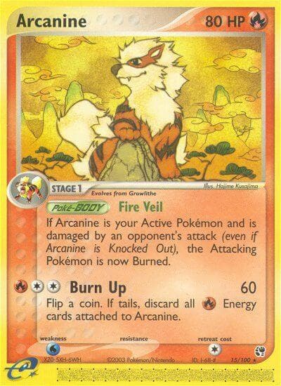 Arcanine — Sandstorm Pokémon card