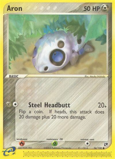 Aron — Sandstorm Pokémon card