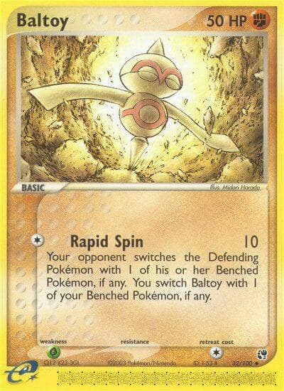 Baltoy — Sandstorm Pokémon card