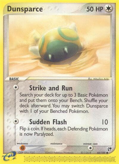 Dunsparce — Sandstorm Pokémon card