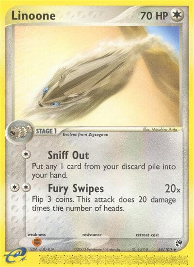 Linoone — Sandstorm Pokémon card