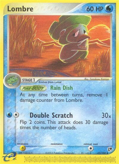Lombre — Sandstorm Pokémon card
