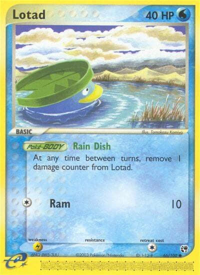 Lotad — Sandstorm Pokémon card