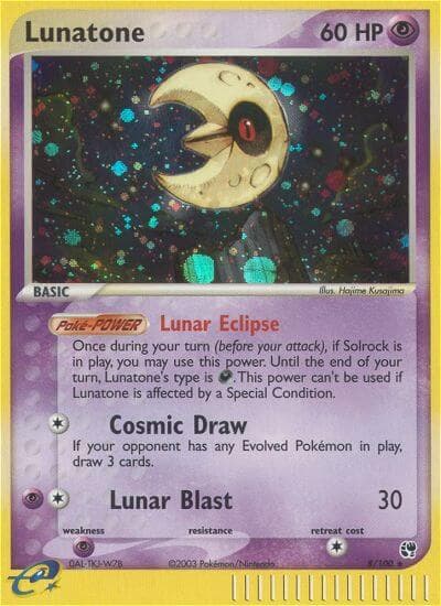 Lunatone — Sandstorm Pokémon card