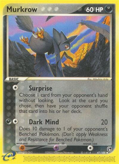 Murkrow — Sandstorm Pokémon card