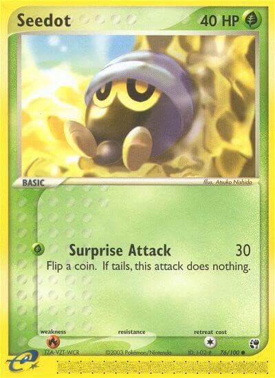 Seedot — Sandstorm Pokémon card