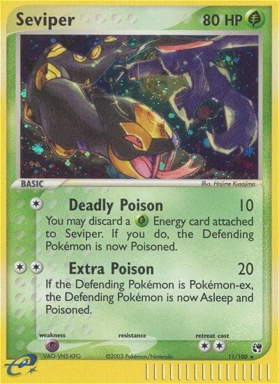 Seviper — Sandstorm Pokémon card