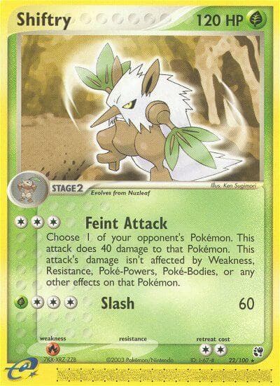 Shiftry — Sandstorm Pokémon card