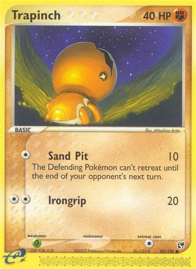 Trapinch — Sandstorm Pokémon card