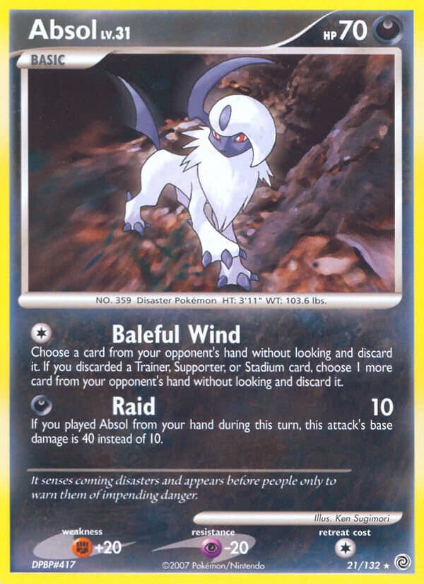 Absol — Secret Wonders Pokémon card