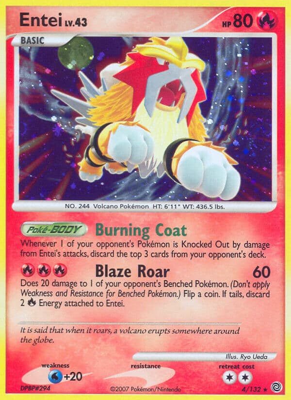 Entei — Secret Wonders Pokémon card