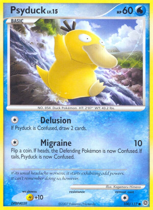 Psyduck — Secret Wonders Pokémon card