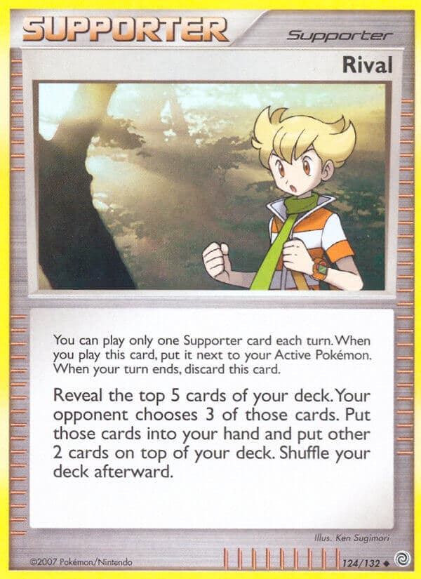Rival — Secret Wonders Pokémon card