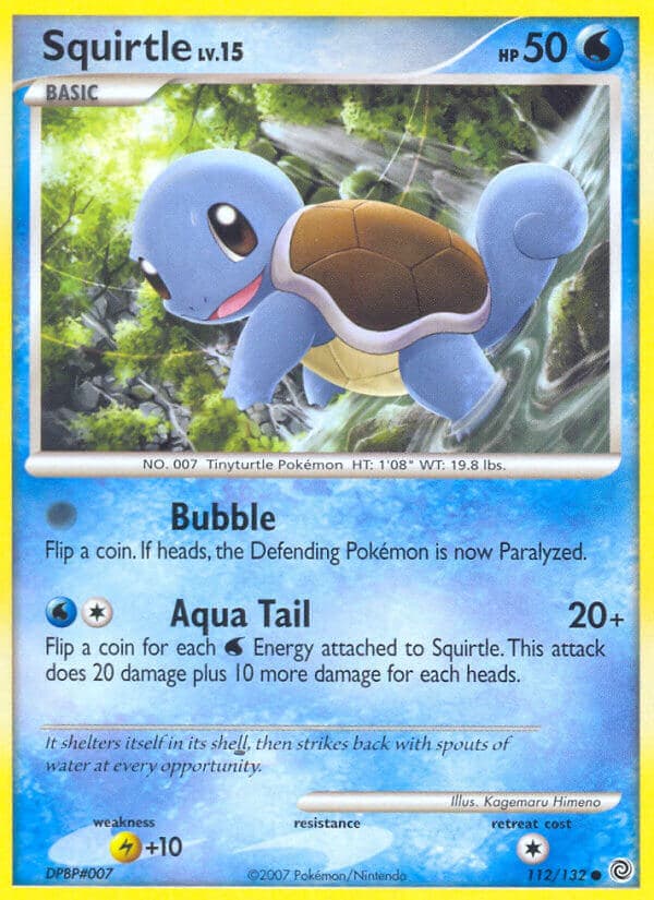 Squirtle — Secret Wonders Pokémon card