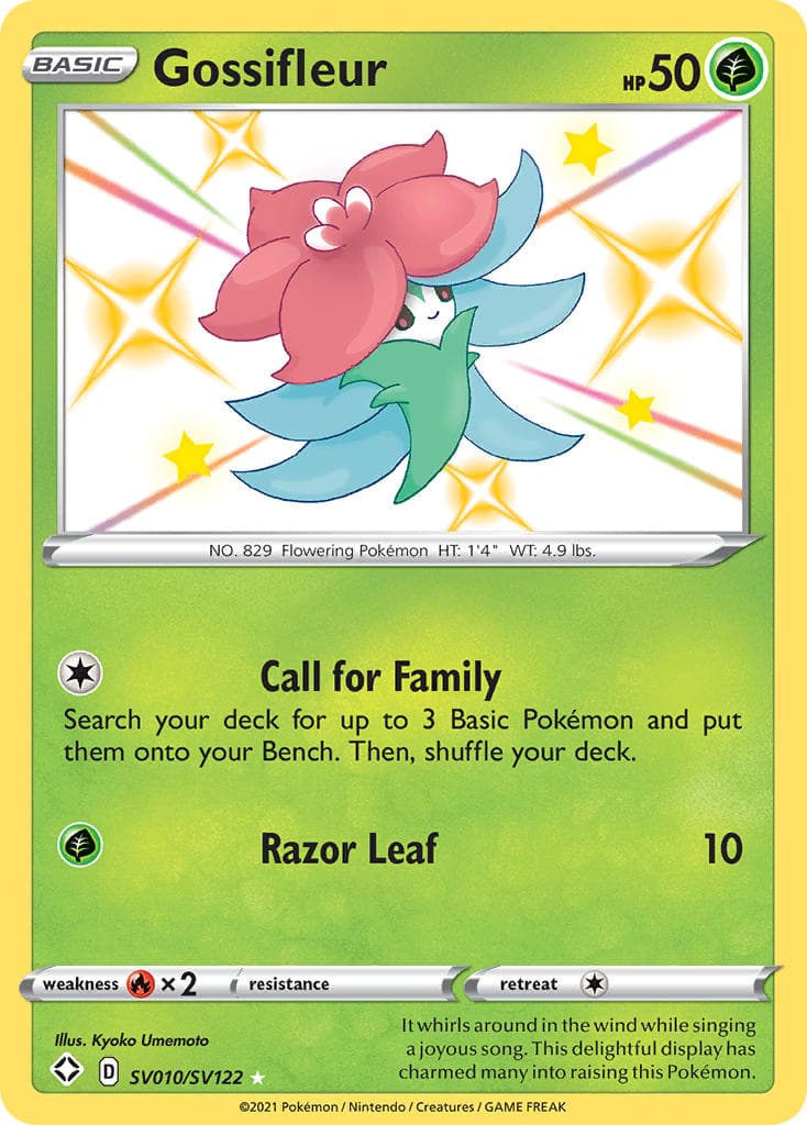 Gossifleur — Shining Fates Pokémon card