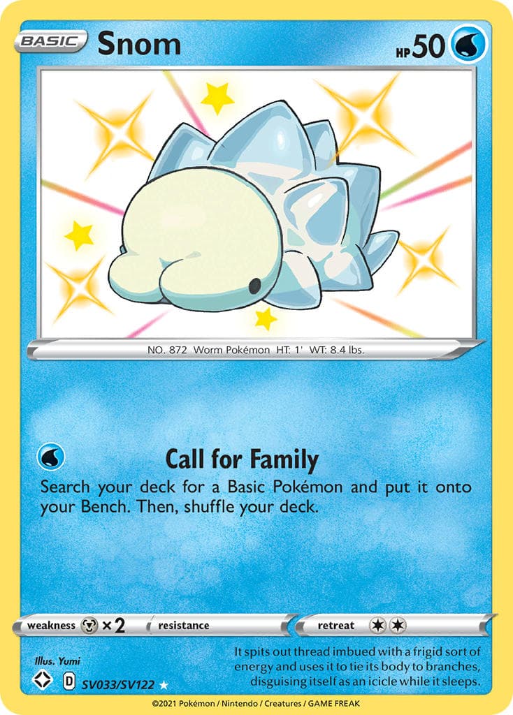 Snom — Shining Fates Pokémon card