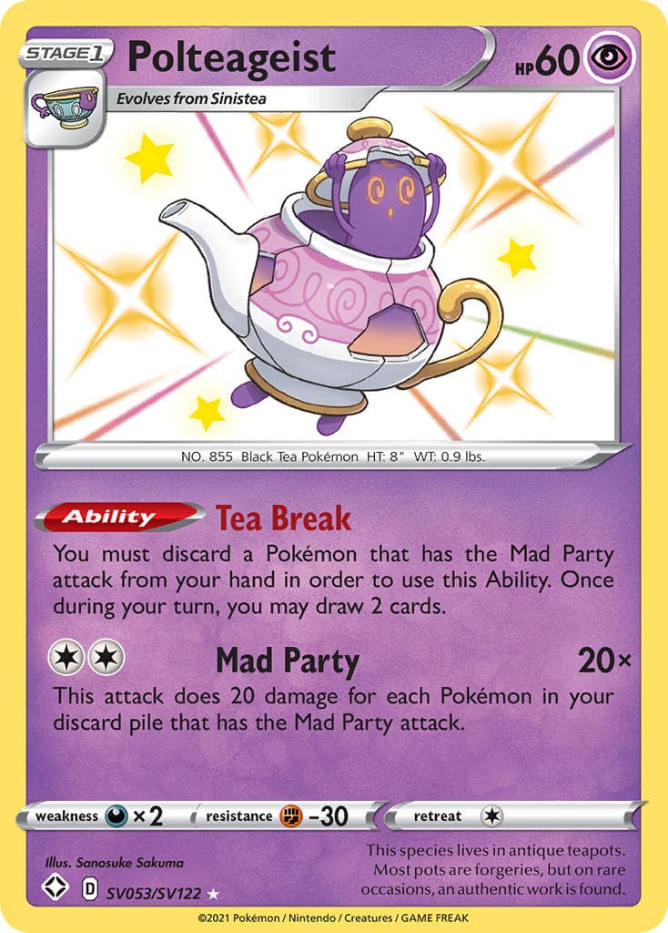 Polteageist — Shining Fates Pokémon card