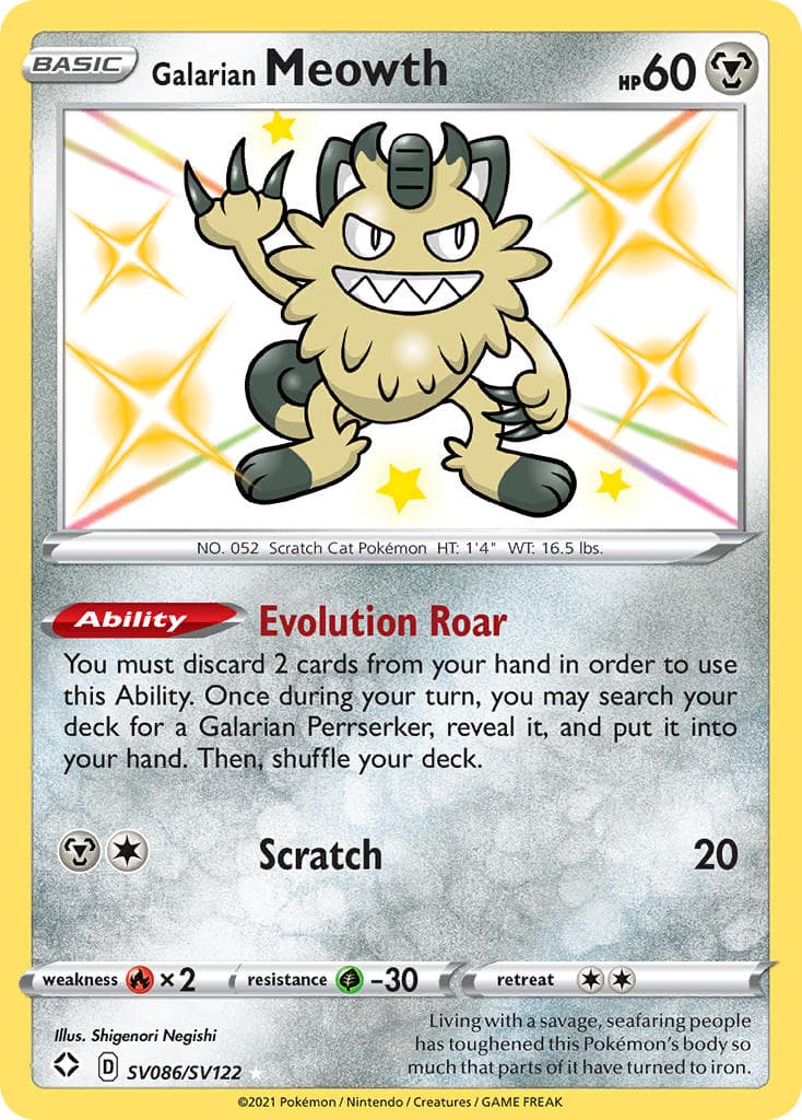 Galarian Meowth — Shining Fates