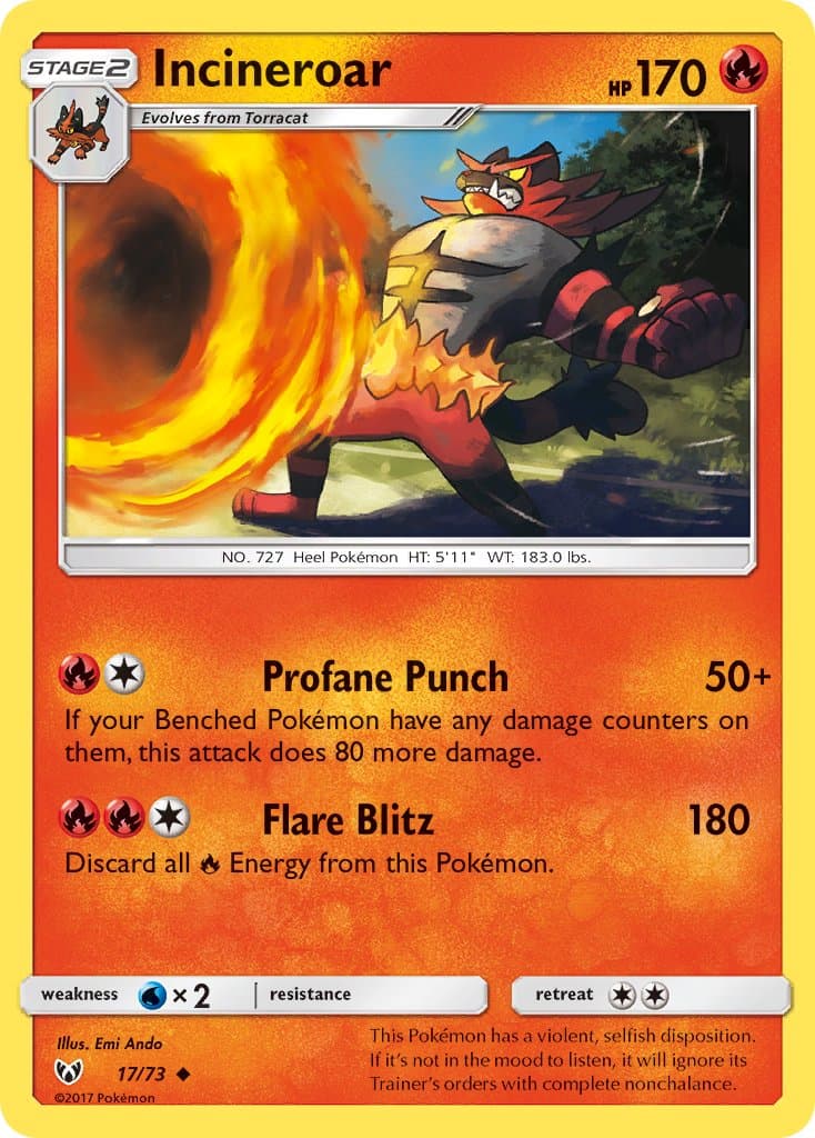 Incineroar — Shining Legends