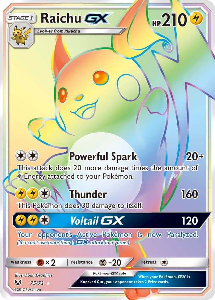 Raichu Gx — Shining Legends